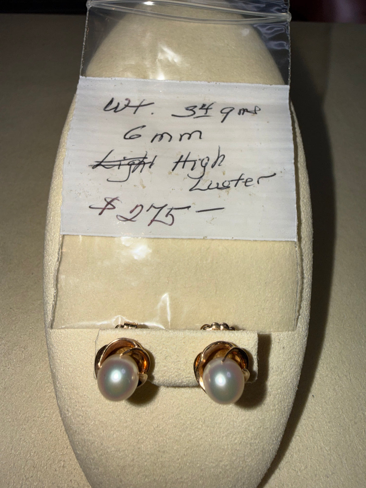 Pearl Rose Setting 14KT Earrings